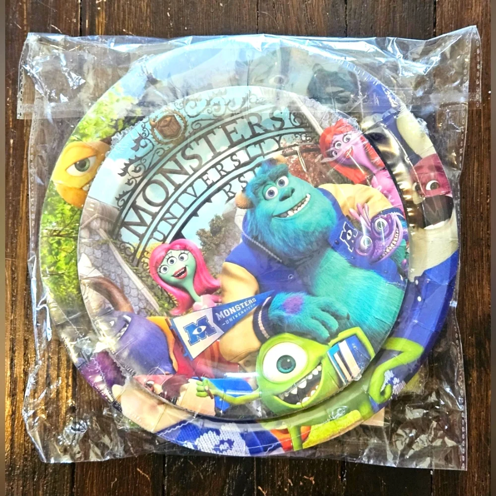 Monsters University Party Supplies Set - Blue and Green